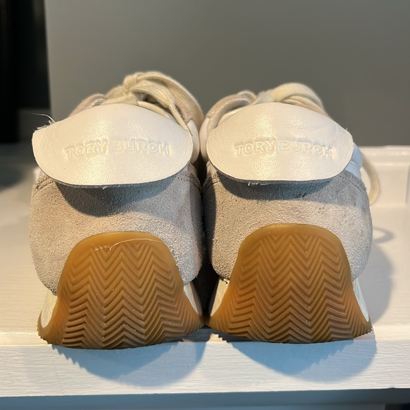 Tory Burch Hank Sneaker in Snow White Beige - Picture 6 of 9